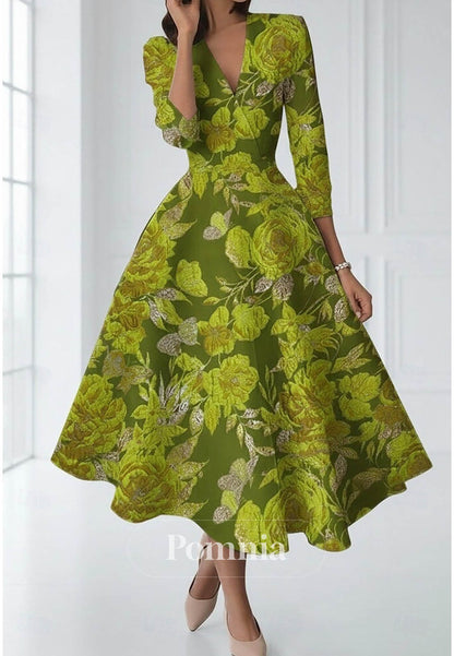 A-Line Ankle Length Cocktail Dresses