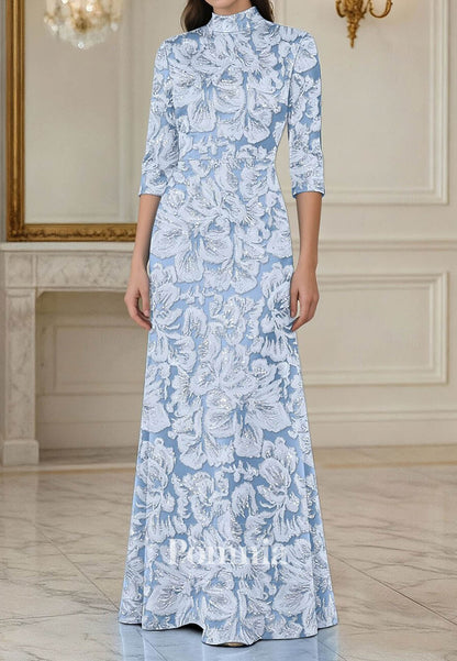 A-Line Floor Length Evening Gown Ball Gown Formal Dress Elegant