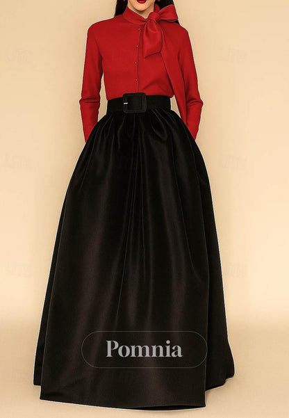 A-Line Floor Length Evening Gown Ball Gown