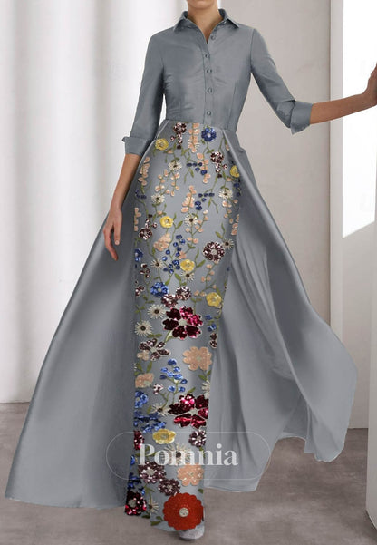 Column Floor Length Evening Gown Ball Gown