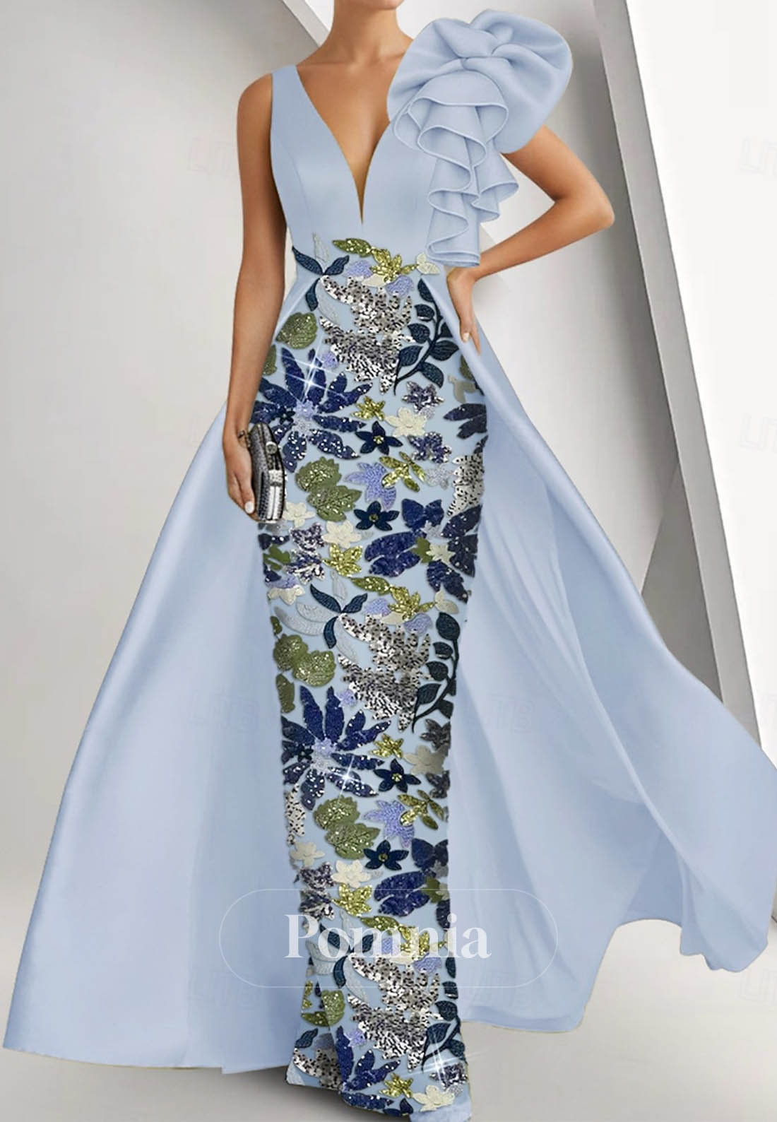 Ball Gown with Overskirt Formal Dress