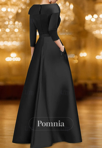 Elegant Long Sleeves V-Neck Floral Appliques Evening Dress