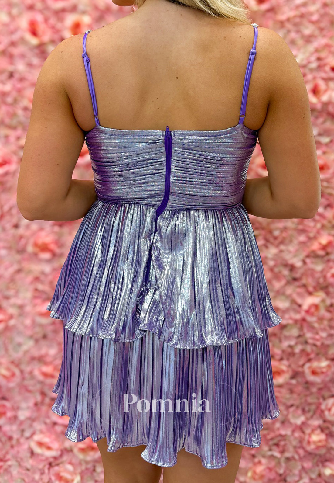 Spaghetti Straps Sweetheart Sequins Short Homecoming Dress