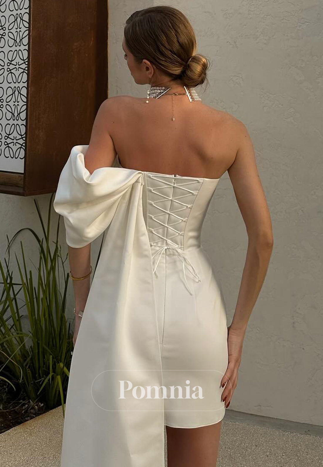 A-Line One Shoulder Sleeveless Ruched Mini Homecoming Dress