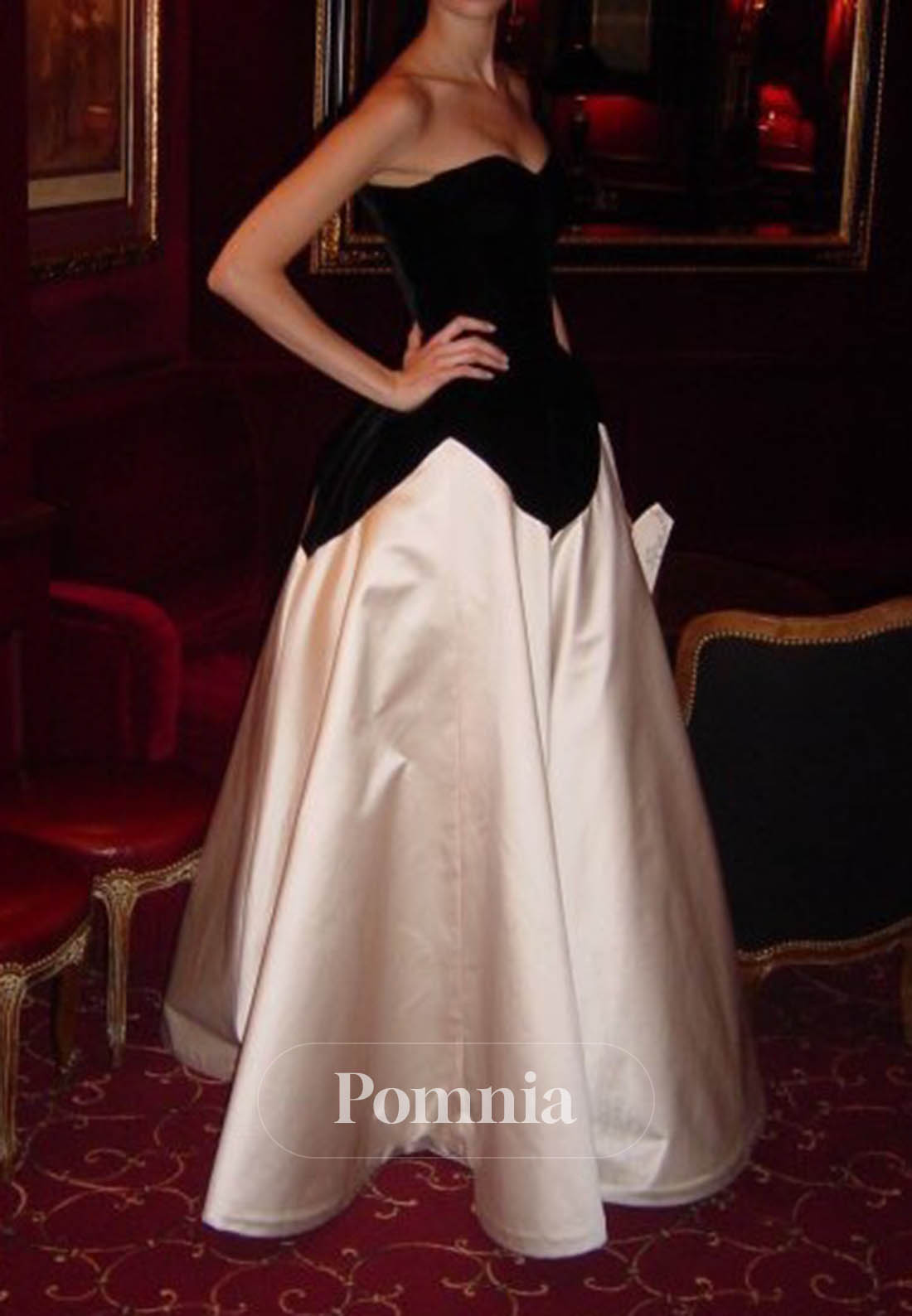 Simple A-Line Sleeveless Strapless Prom Dress