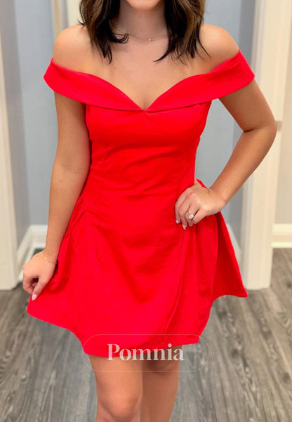 Red Sleeveless Strapless Ruched Short Homecoming Dress