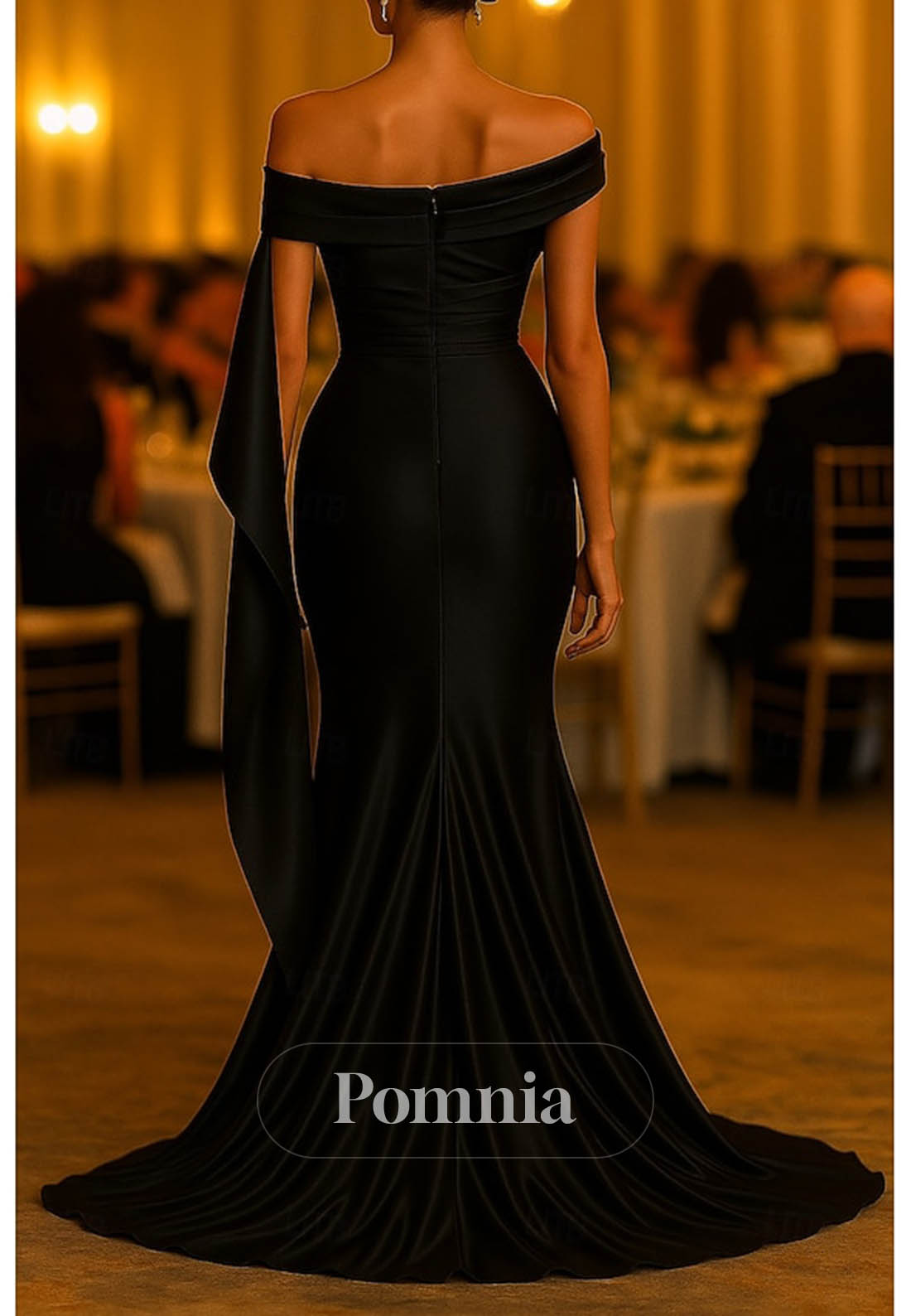 Mermaid Sleeveless Strapless Ruched Prom Dress