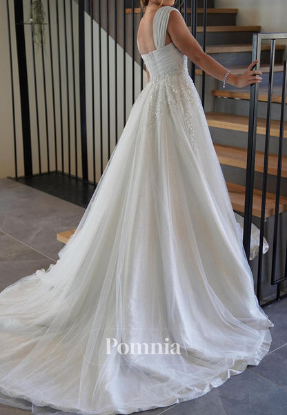 Spaghetti Straps Sweetheart A-Line Wedding Dress