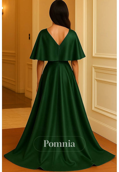 A-Line Floor Length Evening Gown Ball Gown