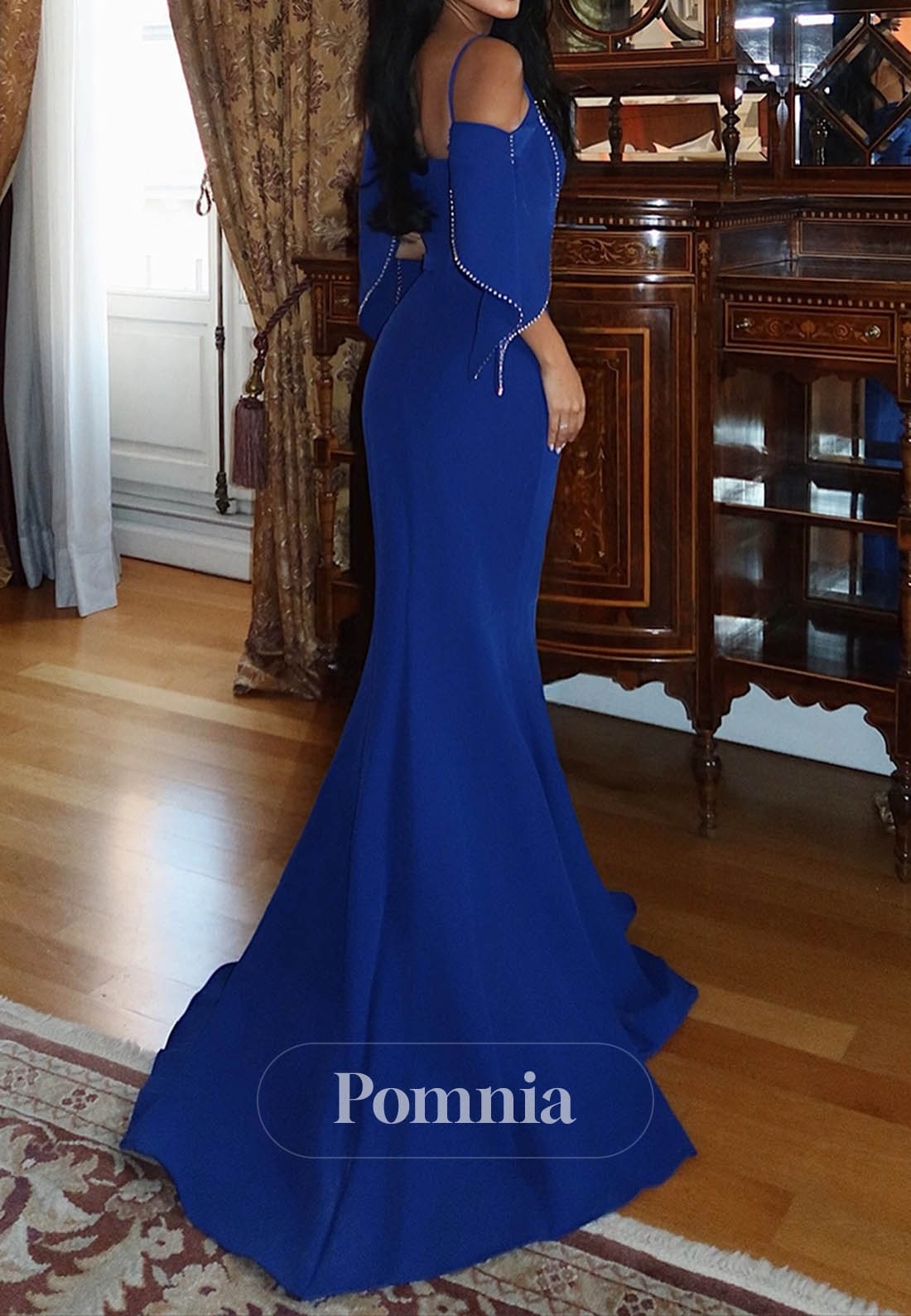 Elegant A-Line Strapless Sleeveless prom Dress