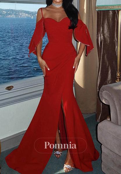 Elegant A-Line Strapless Sleeveless prom Dress