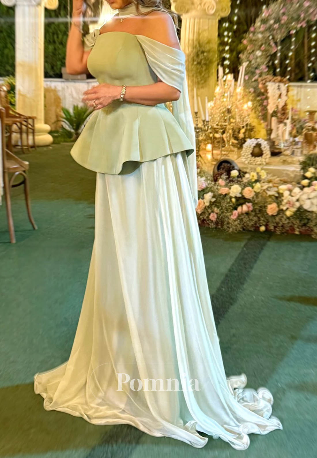 Simple Sleeveless Strapless A-Line Ruched Evening Dress