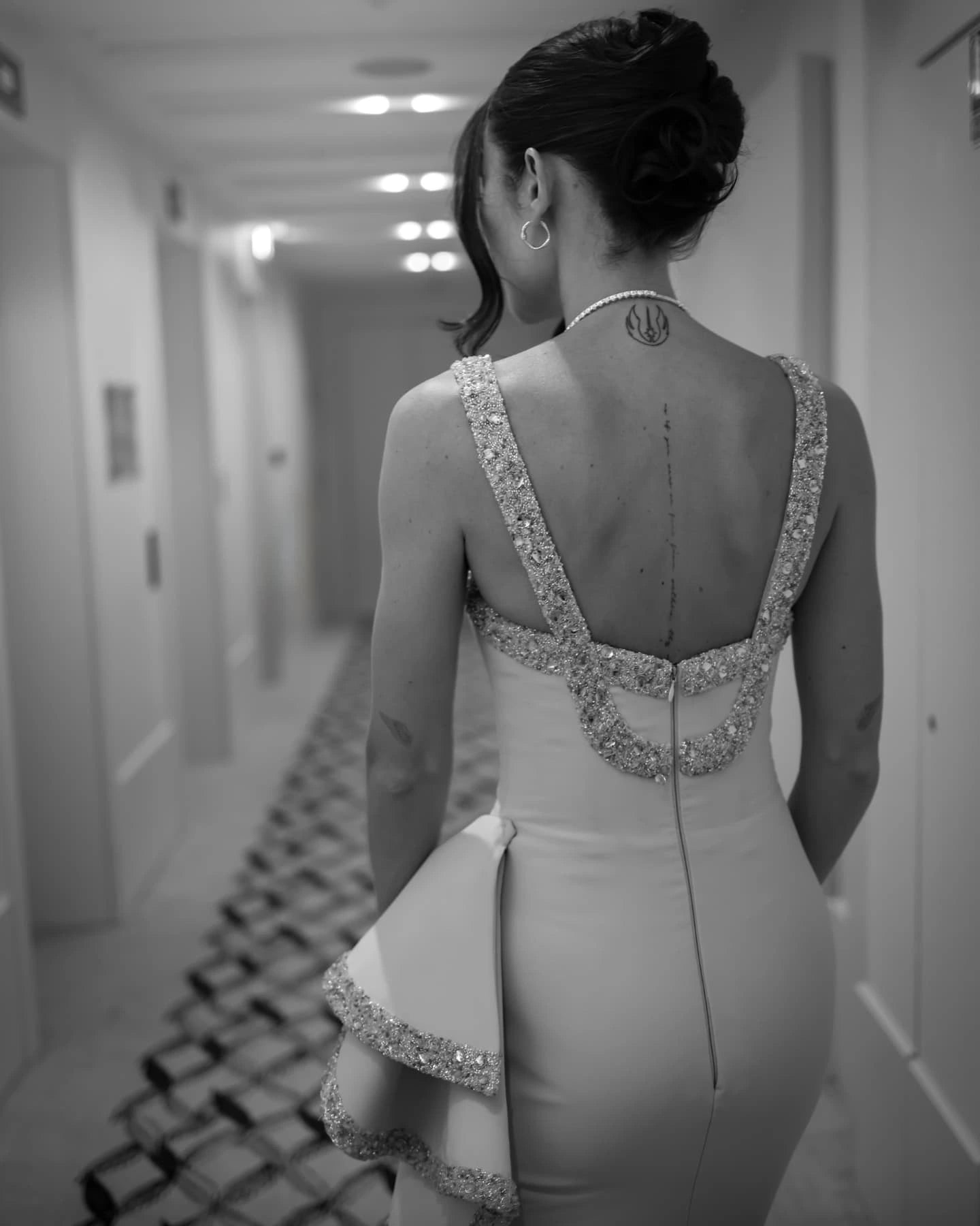 Pink Spaghetti Straps Sequins A-Line Prom Dress