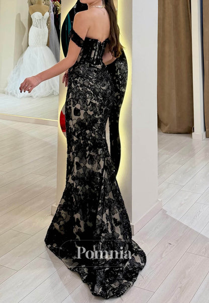 Charming A-Line Scoop Sleeveless Lace Prom Dress