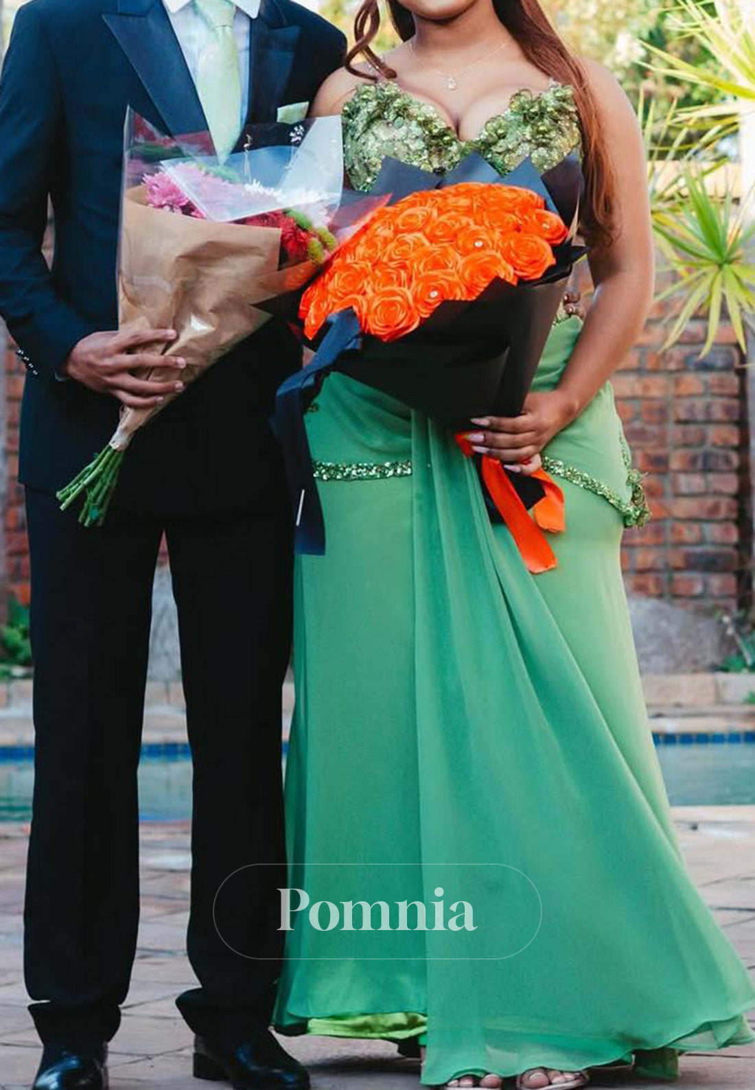 Dusty Sage Sleeveless Strapless Corset Tulle Prom Dress for Black Girl