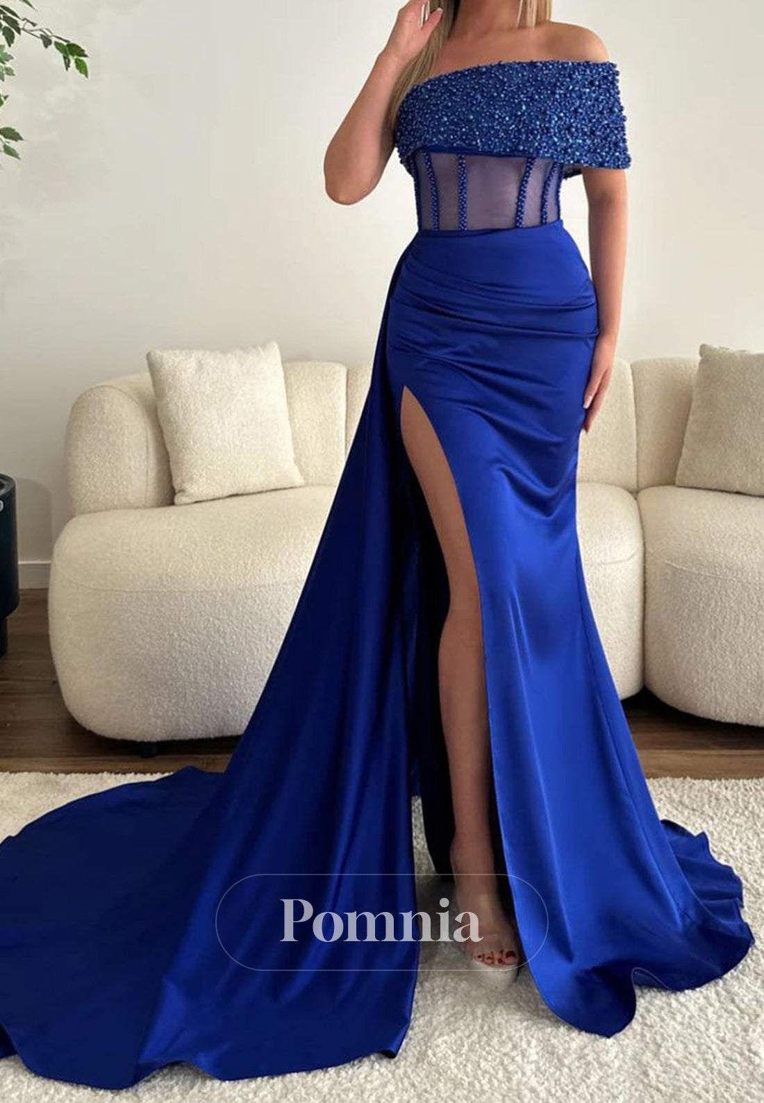 A-Line Sleeveless Strapless Corset Tulle Prom Dress