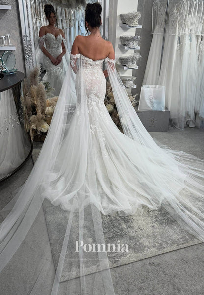 Charming Sweetheart Sleeveless Floral Appliques Wedding Dress