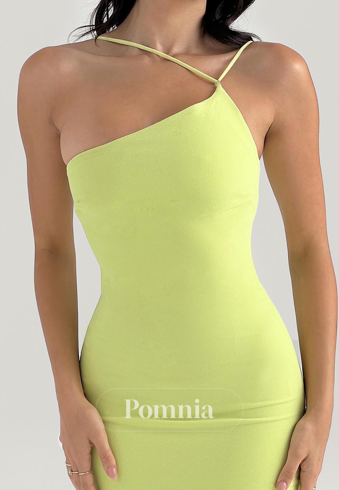 Sheath Spaghetti Straps Feathers Evening Dress