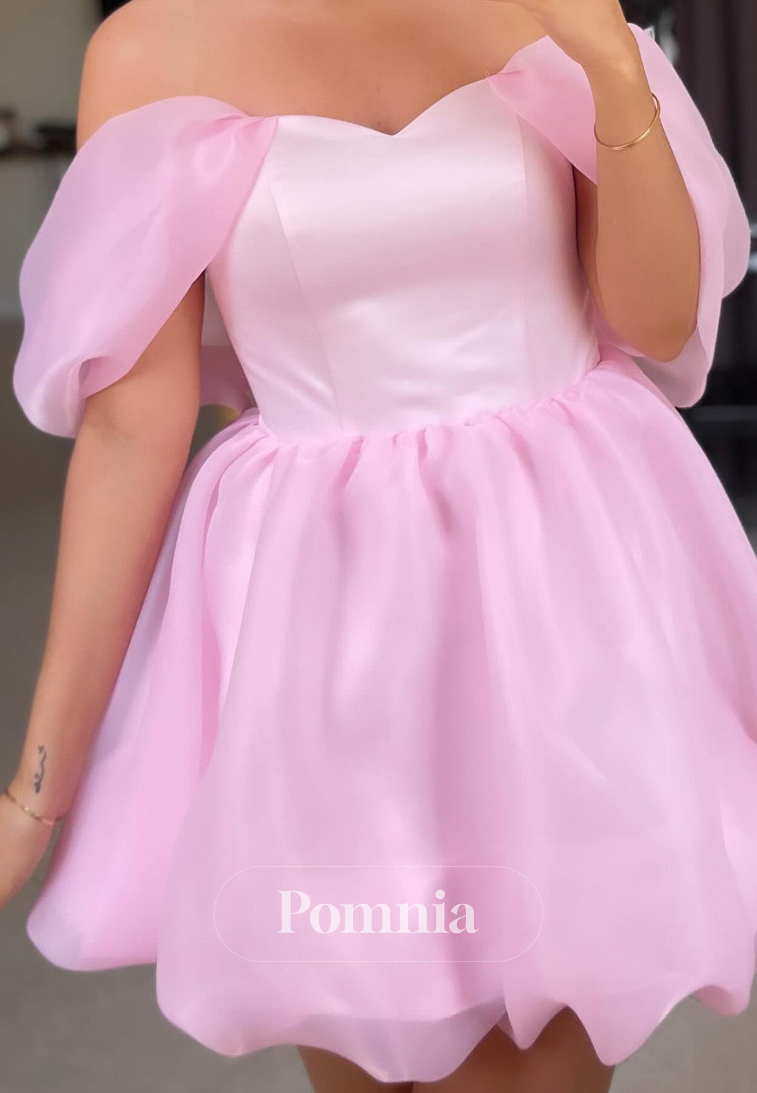 Blushing Pink Sweetheart Sleeveless A-Line Short Homecoming Dress