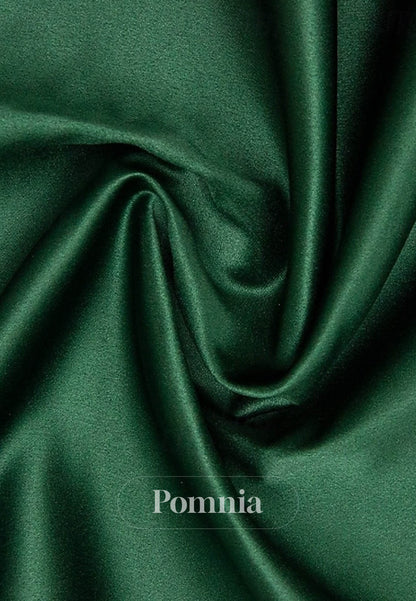 Elegant Vintage Glittering Short Sleeve Off-Shoulder Formal Satin Sequined with Glitter